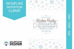 Printable Holiday Invitation, Printable Winter Invitation Product Image 1