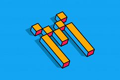 Isometric Alphabets Product Image 14