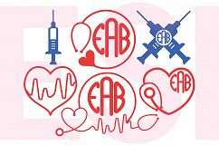 Nurse Monogram Designs Set 2 Product Image 1