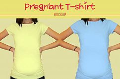 Pregnant T-shirt Mockup Product Image 3