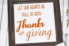 Thanksgiving SVG / Hearts full of thanks and giving Product Image 2