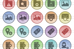 148 Admin Dashboard Filled Low Poly Icons Product Image 2