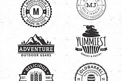 vintage 55 badges logo template Product Image 2