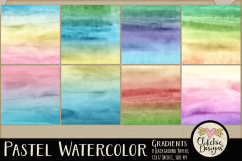 Watercolor Background Textures - Pastel Gradient Papers Product Image 2