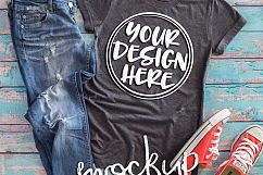 Gray t shirt mock up 6496 Product Image 2