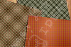 Fall Plaid Digital Papers, Plaid Backgrounds Product Image 3
