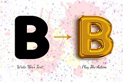 Foil Balloon Text Effect Photoshop Action Product Image 3