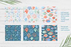 Collection of Watercolor Seamless Patterns Product Image 4