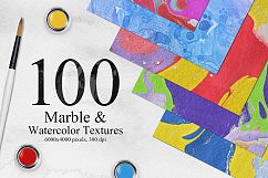 Bright Marble&amp;Watercolor Backgrounds Product Image 1