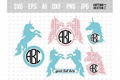 Unicorn Vector Bundle - svg, eps, ai, dxf, png, jpg Product Image 1