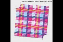 24 Pink and Blue Plaid Digital Papers, Tartan, Gingham Product Image 8