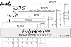 2018 Calendar Simply Calendar  Product Image 1