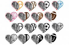 Maverick Sport Heart SVG School Spirit football 979s Product Image 2