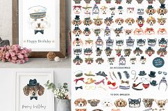 Watercolor Dogs. Animal creator. Product Image 23