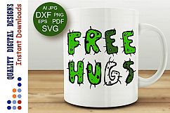 Free Hugs Svg Cacti Funny Quote Svg Cactus Svg Humor Svg Product Image 1