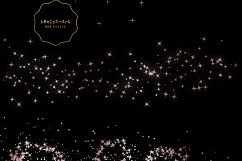 Rose Gold Dust Clipart - Pink Glitter Overlay Product Image 3