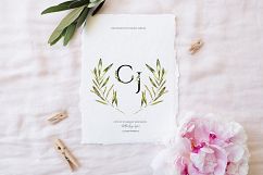 Grace &amp; Glory Botanical Alphabet Olive Watercolor Product Image 11