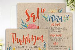 Summer Floral Wedding Invitation Suite Product Image 3