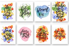 Hand drawn watercolor Inspirational quotes DIY pack Product Image 2