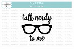 Talk Nerdy to Me SVG DXF PNG Product Image 1