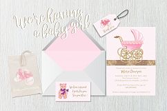 Baby Shower Baby Girl Patterns by Whimseez Product Image 5