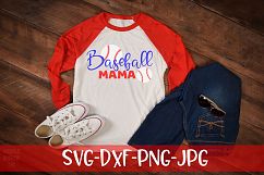 Baseball Mama, Baseball, SVG Product Image 1