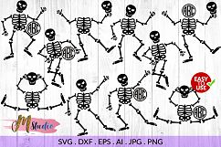 Skeleton svg svg, Monogram , for Silhouette Cameo or Cricut Product Image 1