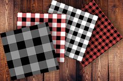 Buffalo Plaid, Buffalo Plaid Set, Check Textures, Rustic Product Image 3
