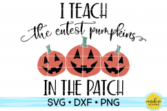 I TEACH THE CUTEST PUMPKINS IN THE PATCH | HALLOWEEN SVG Product Image 2