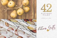 Gifts of autumn PNG watercolor set Product Image 3