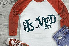 So LOVED SVG John 316 Christian Religion Verse Psalms 11971 Product Image 3