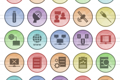 111 Networking &amp; Printers Filled Low Poly Icons Product Image 2