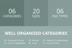 166 Food &amp; Drinks General Filled Round Corner Icons Product Image 3