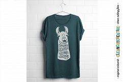 DRAMA LLAMA DING DONG - funny llama cutfile design - SVG DXF EPS PNG - Cricut &amp; Silhouette - clean cutting files Product Image 2