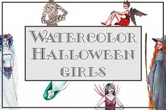 Watercolor Halloween Girls Product Image 1