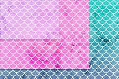 Watercolor Mermaid Patterns Product Image 2