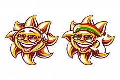 Happy Sun Vector Art | 3 Versions Product Image 2