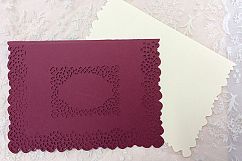 Lacey cutwork edge 5x7&quot; card Product Image 3