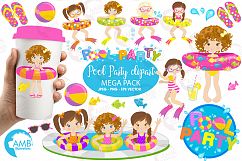 Pool party Mega clipart, graphics pack AMB-901-902-903 Product Image 1