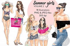 Summer Girls - volume 2 fashion clipart Product Image 2