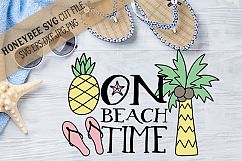On Beach Time SVG Cut File Product Image 1