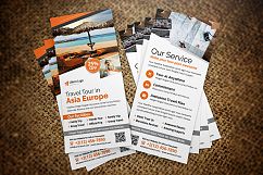 Holiday Travel Postcard &amp; Rack card DL Flyer Product Image 2
