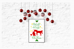 Christmas SVG Behold the Magic of Christmas by Happy Vinyls Product Image 4