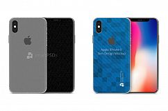 Apple iPhone X Vinyl Skin Design Mockup 2017 Product Image 5