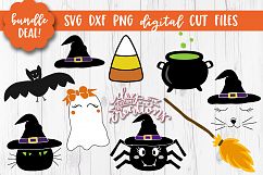 Halloween Graphics Bundle - SVG - PNG Digital Clipart Product Image 1