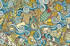 7 Nautical Doodles Seamless Patterns Product Image 3