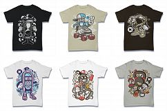  Cartoon Vector #2 Tshirt Design Bundle Product Image 13