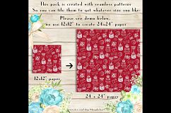 100 Seamless White Royal Mail Digital Papers 12 x 12 inch Product Image 3