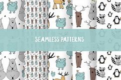 Animals &amp; patterns for baby nursery Cute baby illustrations Product Image 4