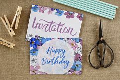 Forget-me-nots flowers PNG watercolor set Product Image 4